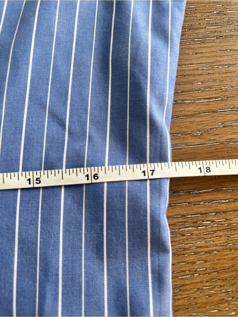 Brooks Brothers Classic Blue Pinstripe Fitted Dress Shirt Size 6 - Picture 7 of 10